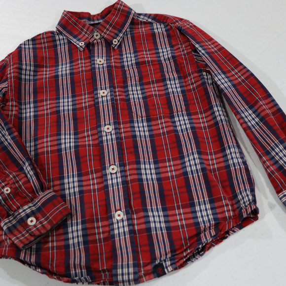 Izod Red Stripe Long Sleeve 7 in Boys - Picture 3 of 4